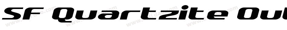 SF Quartzite Outline Italic字体转换